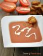 Cream Of Tomato Soup, Indian Style in Gujarati