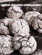 Eggless Fudgy Chocolate Crinkle Cookies, Vanilla Flavoured