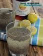 Energy Chia Seed Drink with Lime and Honey, for Endurance Athletes in Hindi
