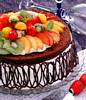 Fruit and Chocolate Gateau