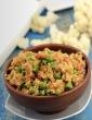 Grated Cauliflower with Peas