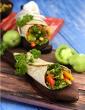Green Tomato Salsa and Veggie Wrap in Hindi