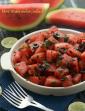 Mint Watermelon Salad, Indian Style in Hindi