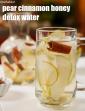 Pear Cinnamon Honey Infused Water