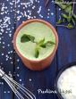 Pudina Lassi, Mint Lassi, Indian Yogurt Mint Drink in Gujarati