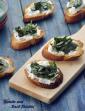 Ricotta and Basil  Crostini