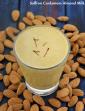 Saffron Cardamom Almond Milk, Healthy Vegan Breakfast Recipe in Hindi