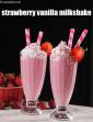 Strawberry Vanilla Milkshake in Hindi