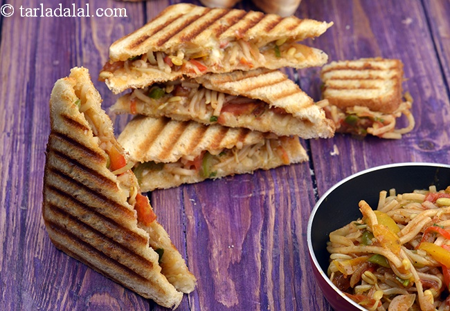 Indian Grilled Sandwich Recipe (With Veggies) » Dassana's Veg Recipes